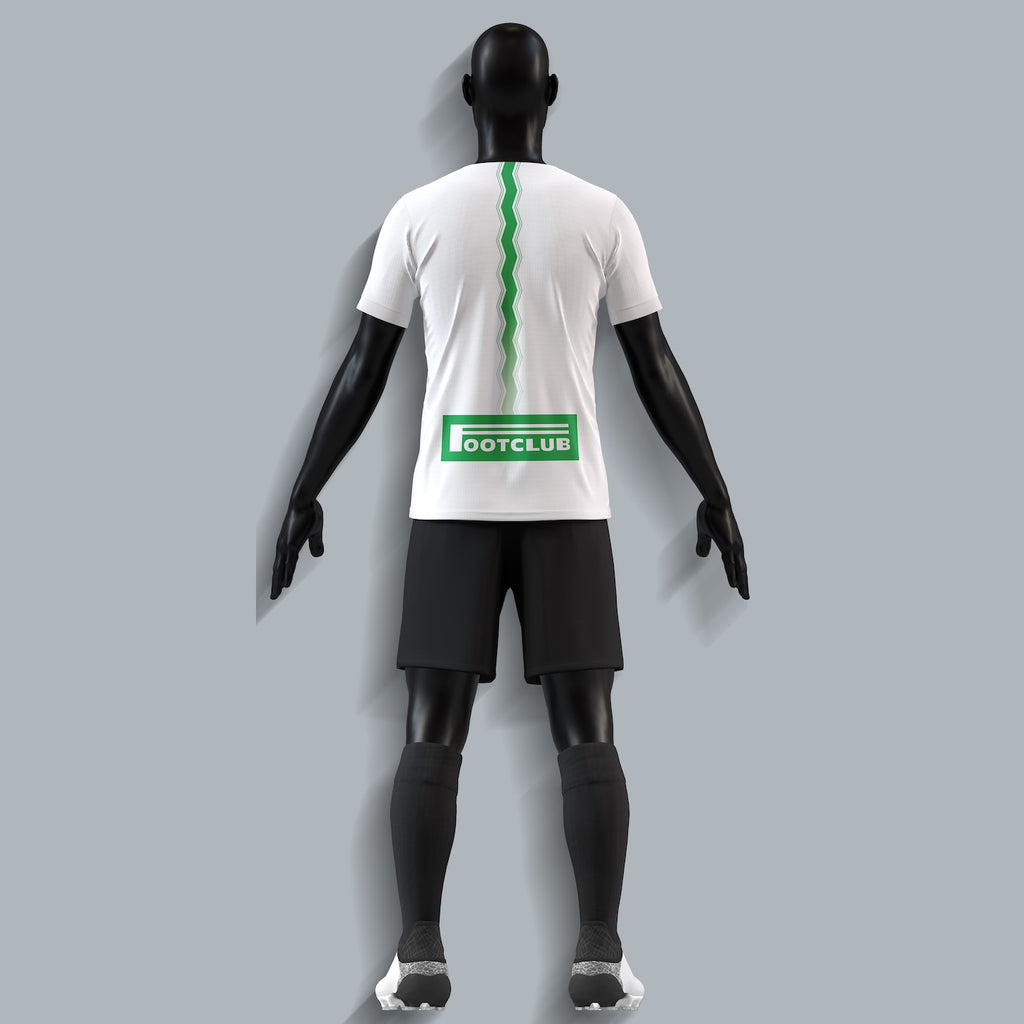 Foot Club training shirt, white, back