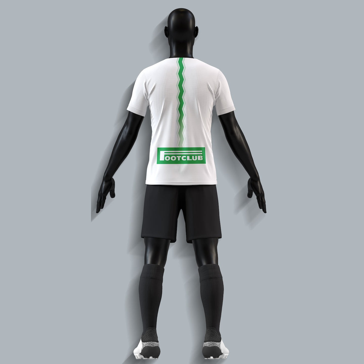Foot Club training shirt, white, back
